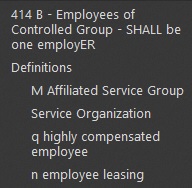 IRC 414 Employees of Controlled Group of Corporations