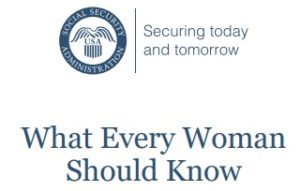 what every woman should know social security publication 10127