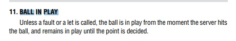 definition ball in play