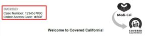 notice to go into Covered CA