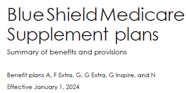 Blue Shield enrollment kit medi gap 1.1.2024