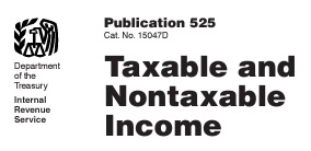 publication 525 taxable and non taxable income