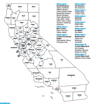 CA 19 Rating Regions