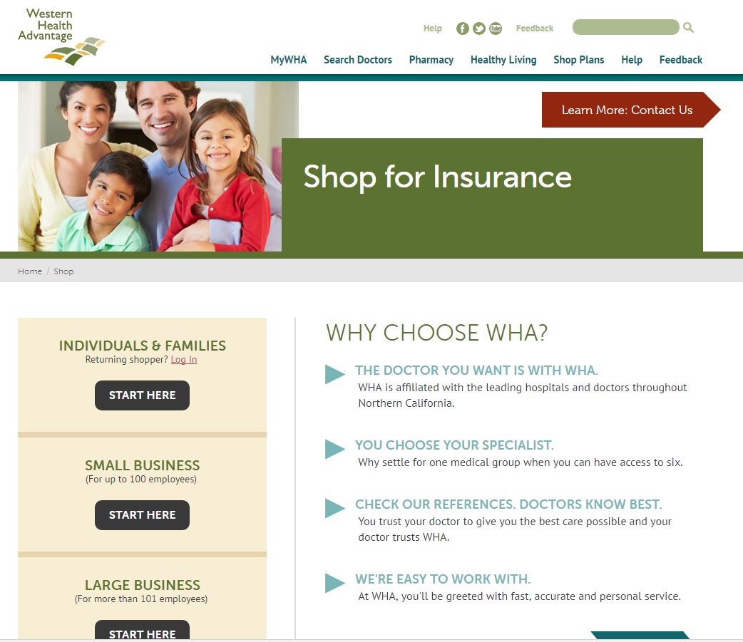 Western Health Advantage - Information, Shopping & Enrollment