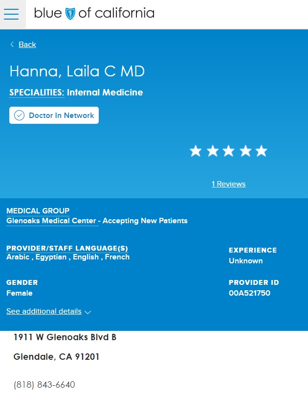 MD Results - Blue Shield Provider Finder