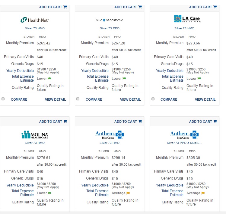 Plan Options after getting through change - update for Special Enrollment