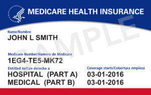 Sample Medicare ID Card
