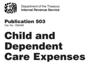 click to view brochure child and dependent care # 503