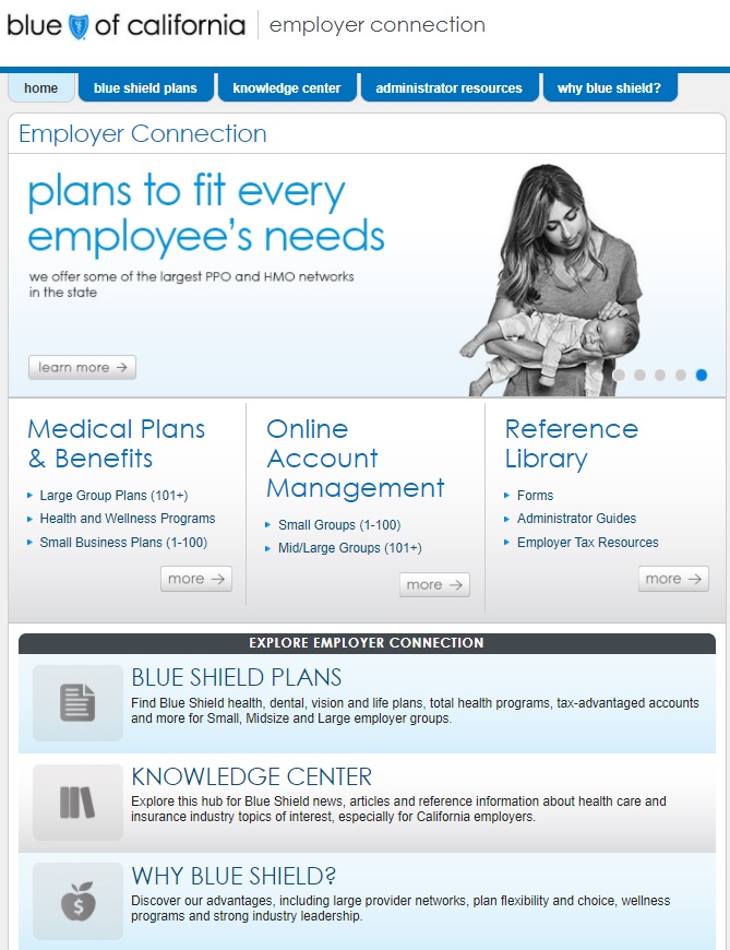 blue shield employer connection