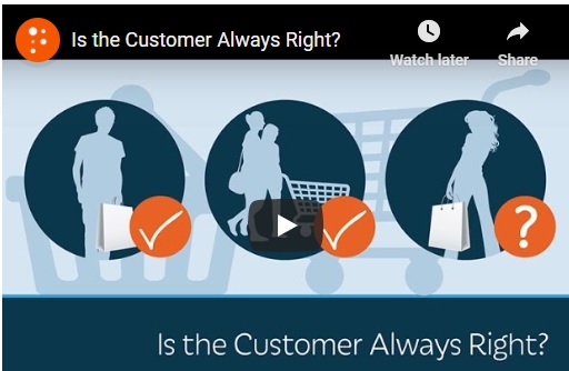 Video is the customer always right