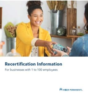 kaiser recertification rules - booklet