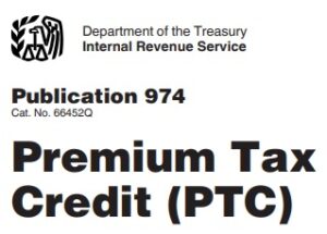 irs publication 974 premium tax credite