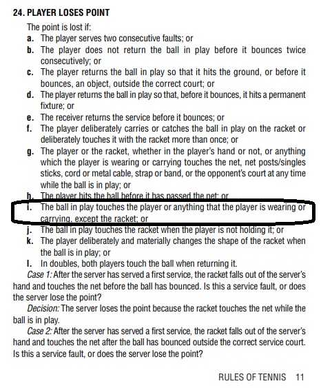 24 i rules of tennis