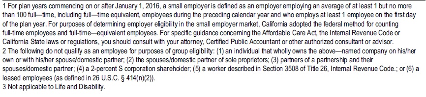 eligibility  goes by AB 1083 and Federal Definitions