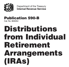 distribution from IRA  590 B