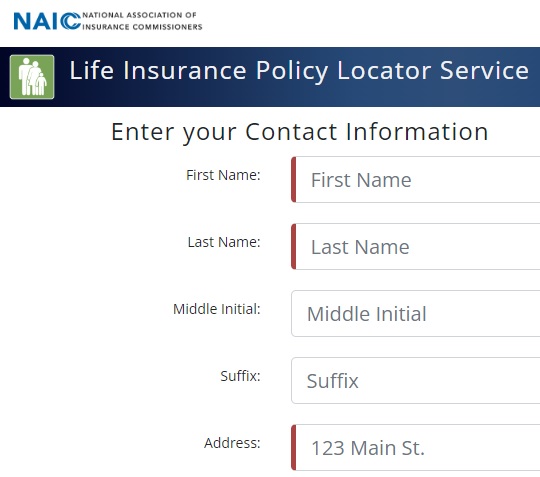 NAIC Life Policy Locator