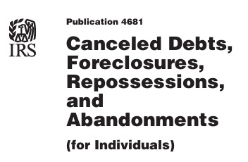 Cancelled Debts Publication 4681