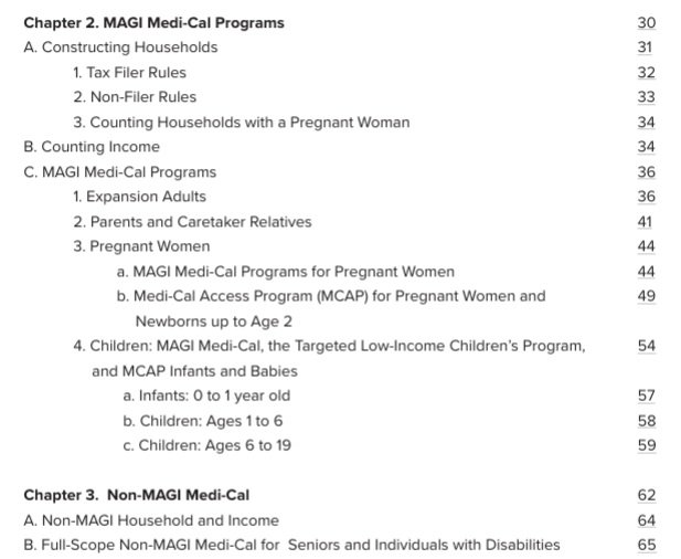 table of contents western poverty law