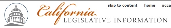 California Legislative Website