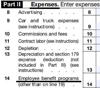 employee health plan tax deduction