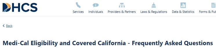 medi cal  Covered CA FAQ's on eligibility