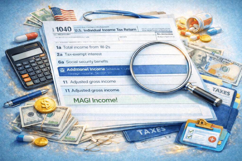 what gets added to adjusted gross income for magi income