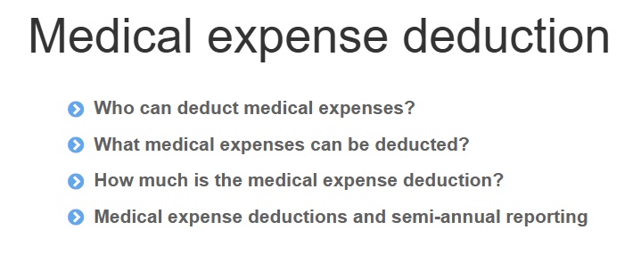 details on medical expense deduction