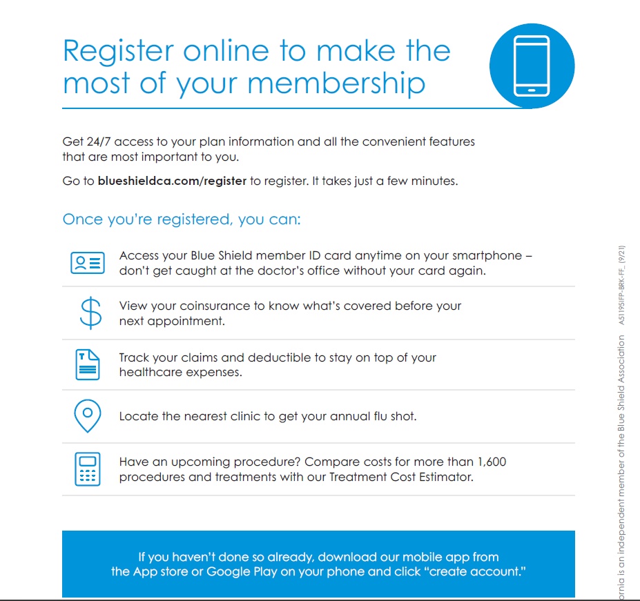 Advantages of blue shield member account