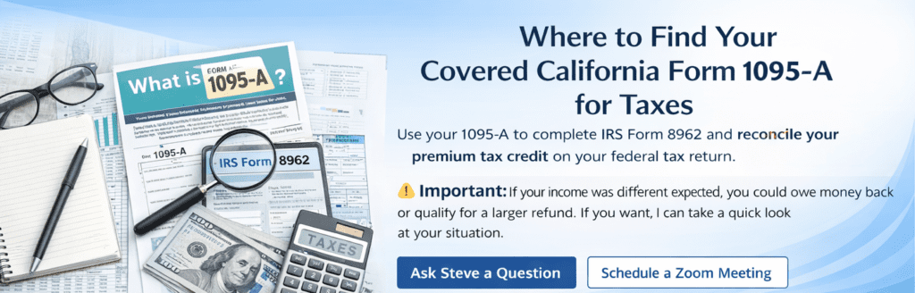 1095 A from Covered CA for your taxes