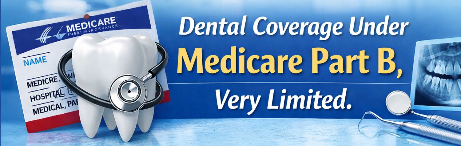 Medicare Part B very limited dental coverage