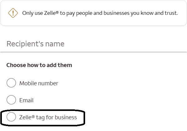 Zelle Tag