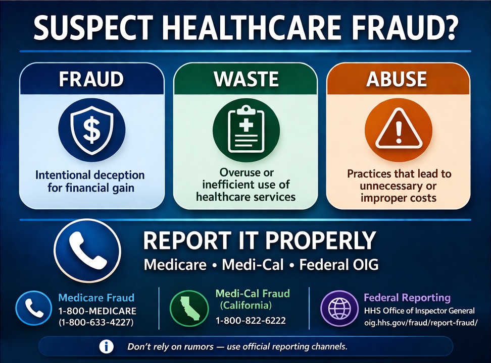 suspect healthcare fraud