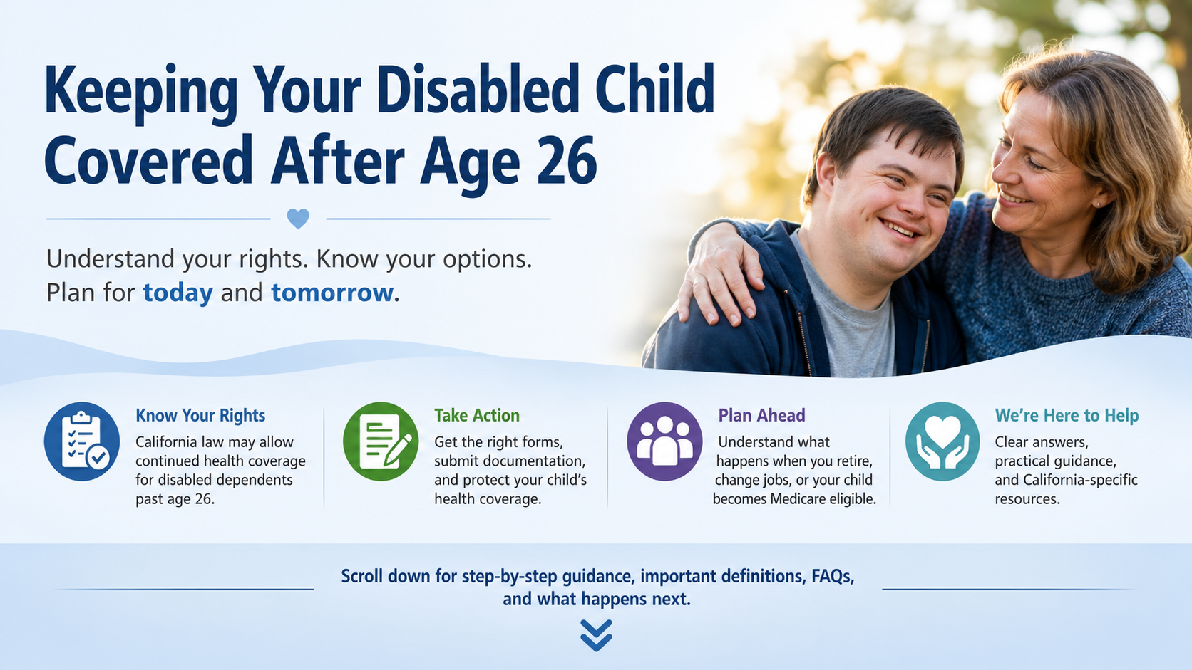 Disabled child to after age 26