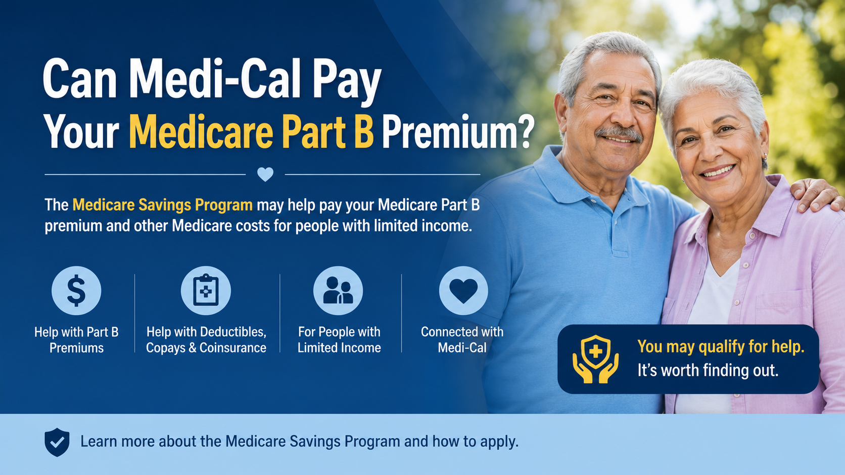 can medi cal pay part b medicare premium