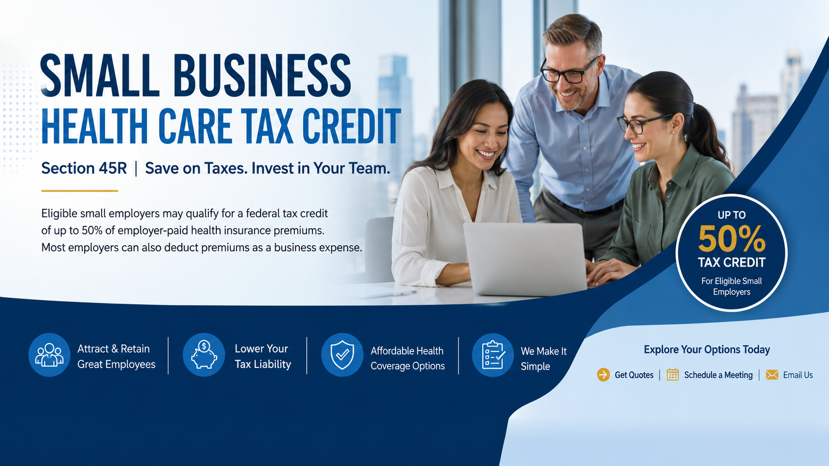 small biz health tax credit 45 r  