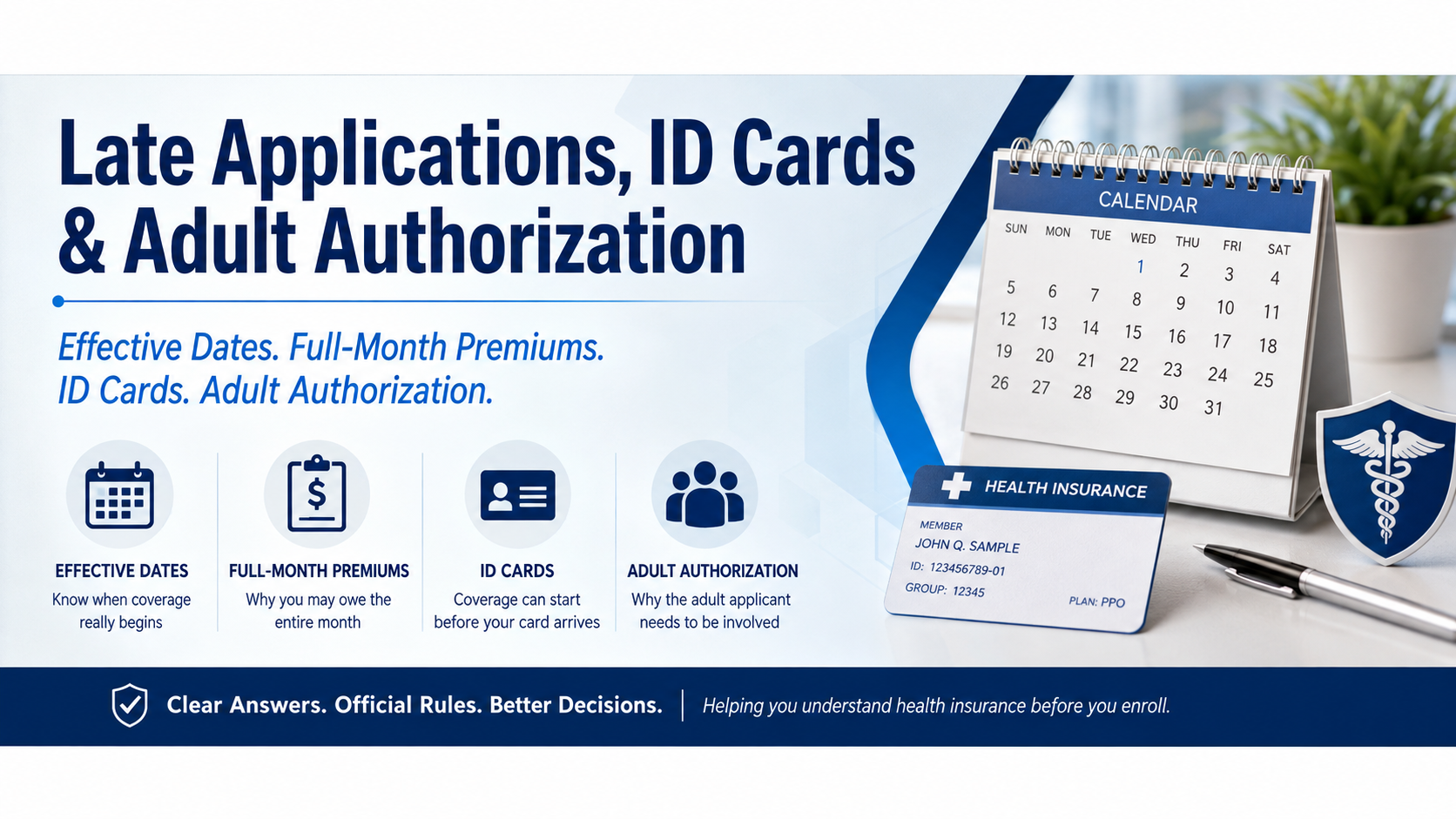 late application, competent children, id cards