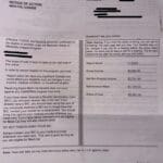 Medi Cal notice of action showing income and share of cost